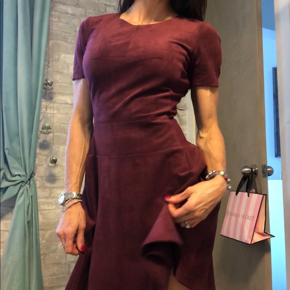 Bcbg max azria, short cranberry dress.